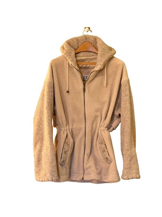 Izzi Jackets & Blazers - Faux Shearling Women's S/M Jacket Fleece IZZI Outerwear Windbreaker Lining Hood